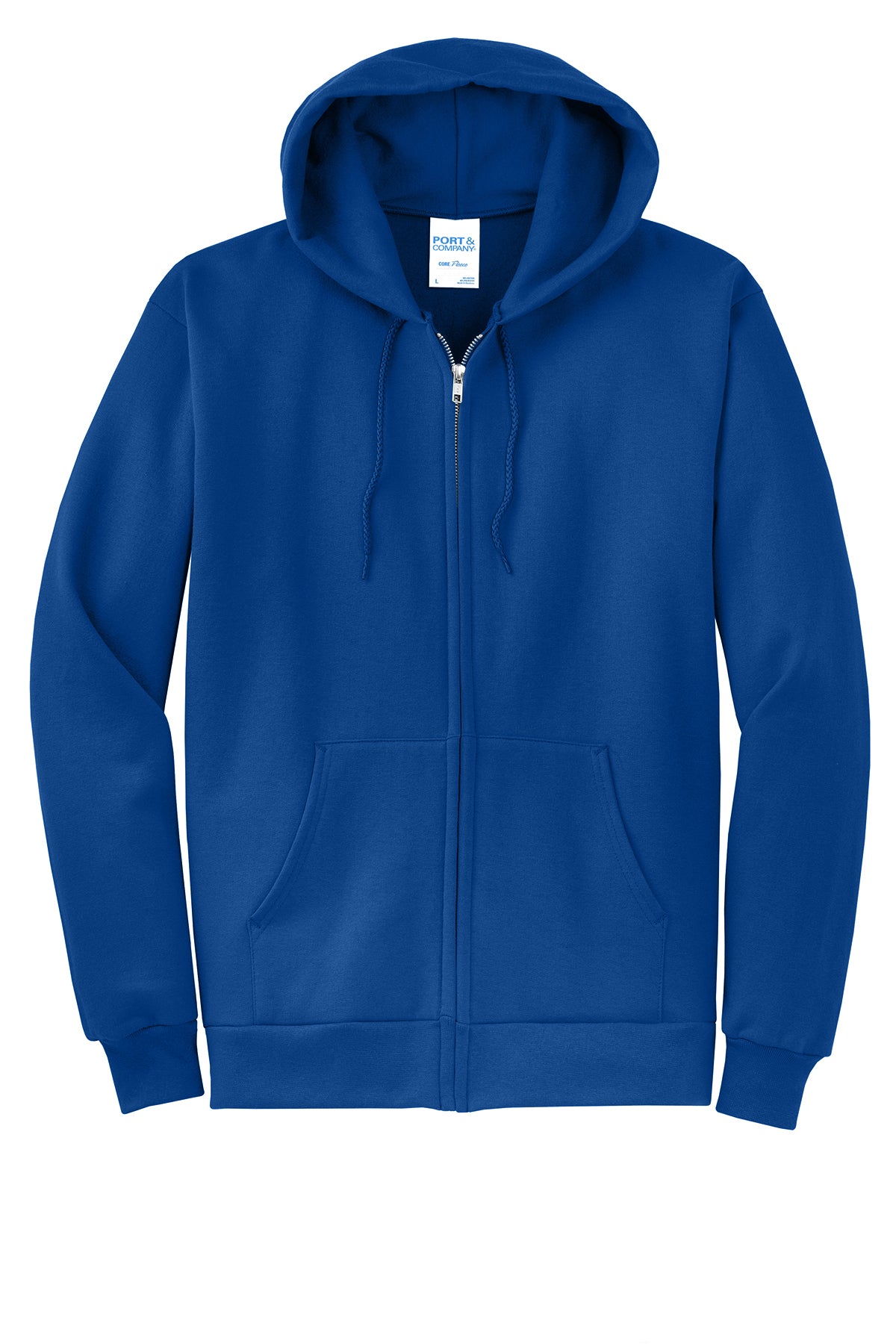 Basic Full-Zip Hooded Sweatshirt