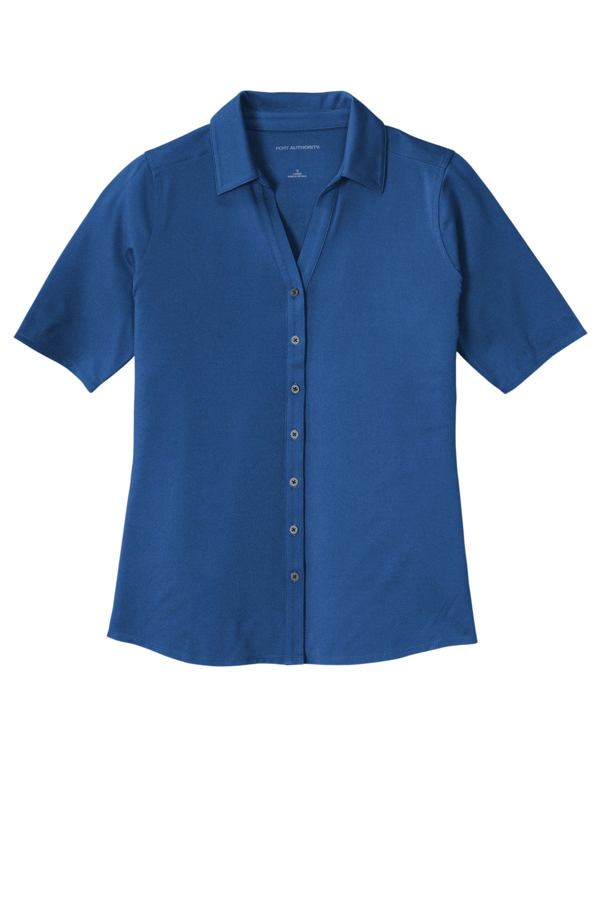 Ladies City Stretch Full Button Polo