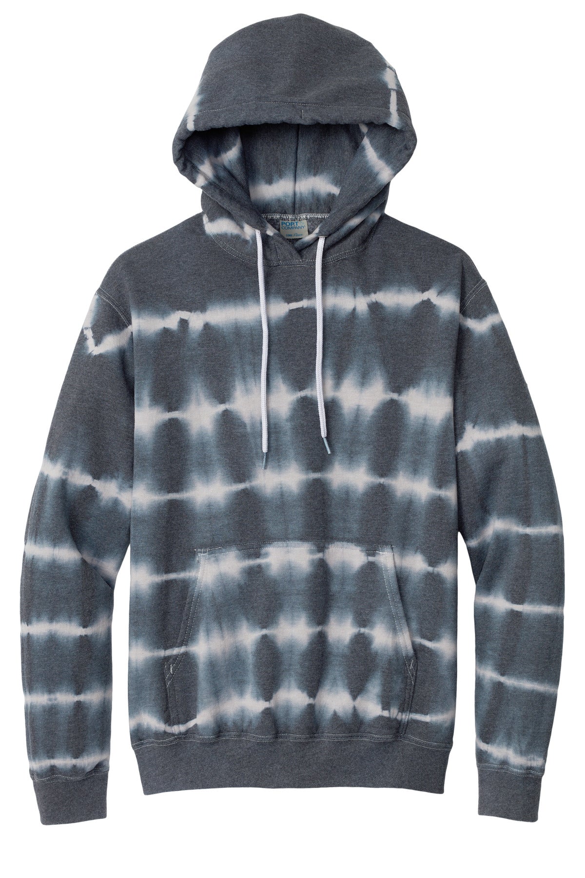Allover Stripe Tie-Dye Hoodie