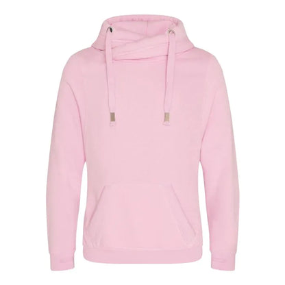 Cross Neck Hooded Sweatshirt