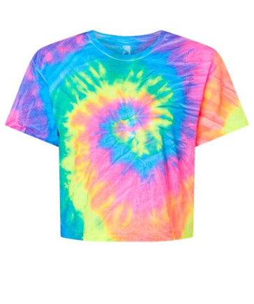 Ladies Cropped Tie-Dye T