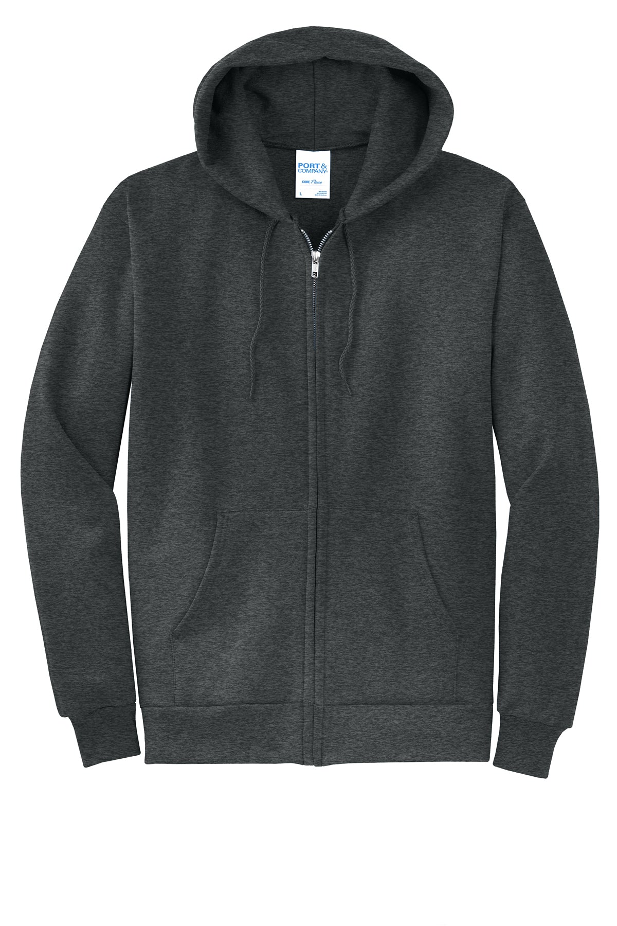 Basic Full-Zip Hooded Sweatshirt