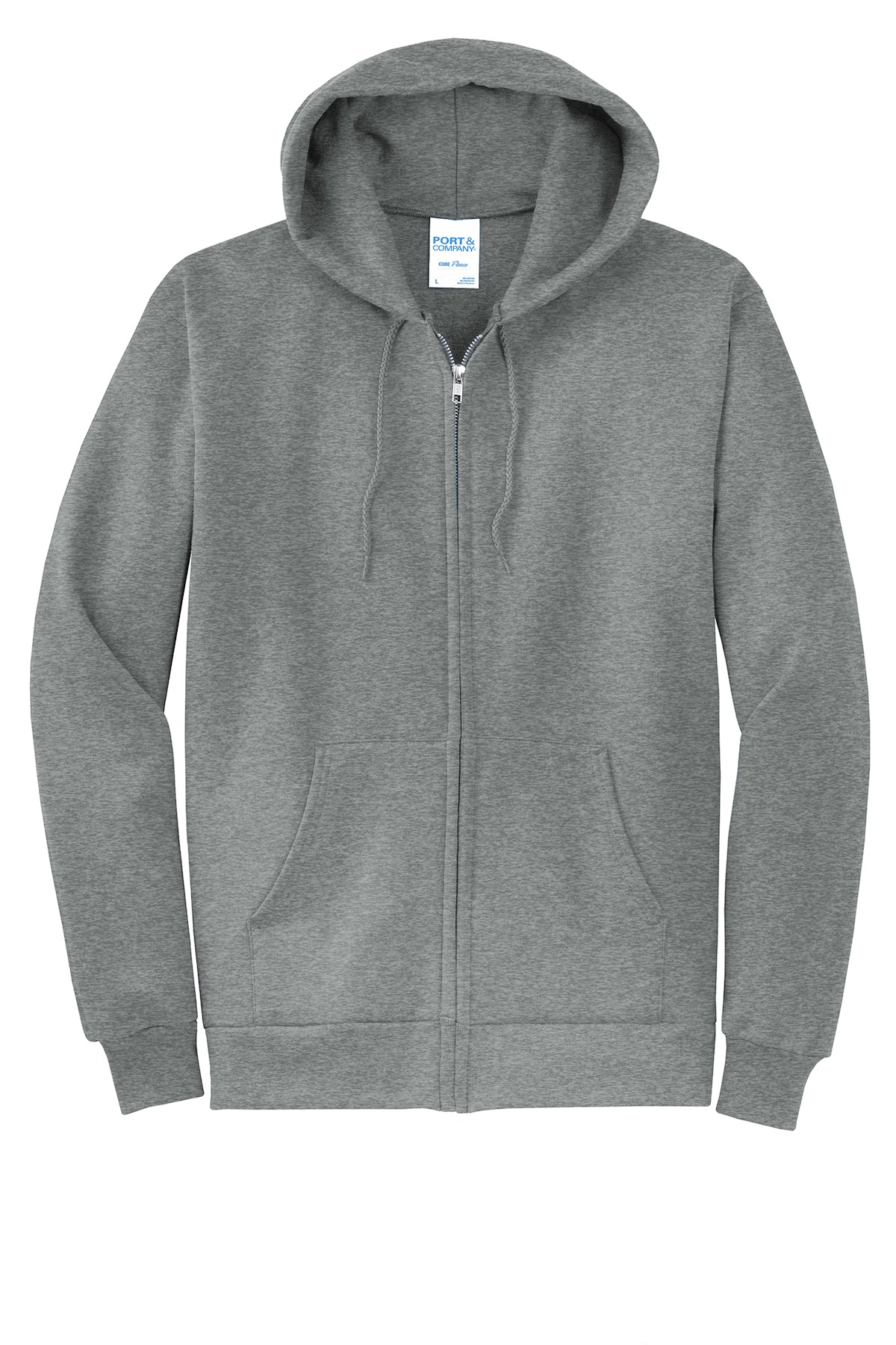 Basic Full-Zip Hooded Sweatshirt