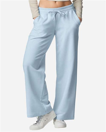 Ladies French Terry Wide Leg Pants