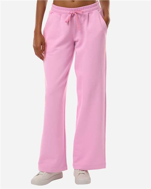 Ladies French Terry Wide Leg Pants