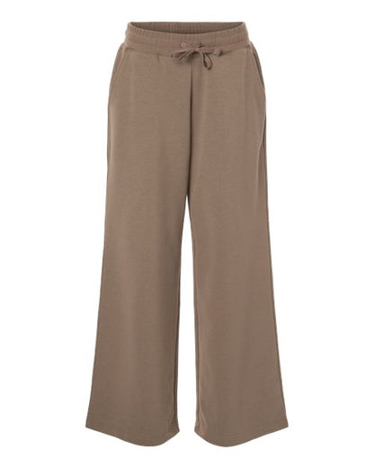 Ladies French Terry Wide Leg Pants