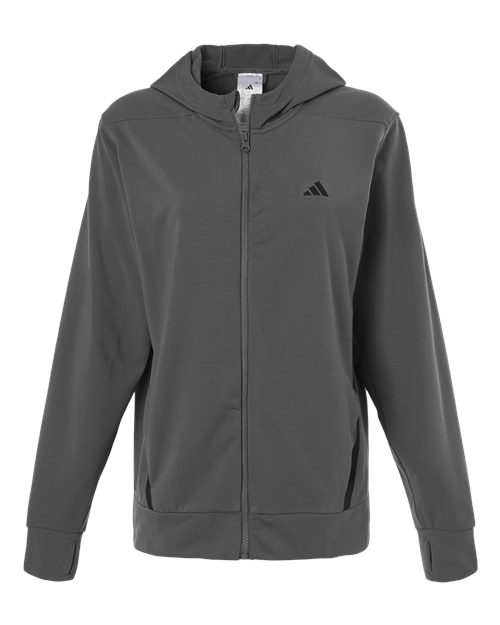 Ladies Adidas Game & Go Full-Zip Hooded Sweatshirt