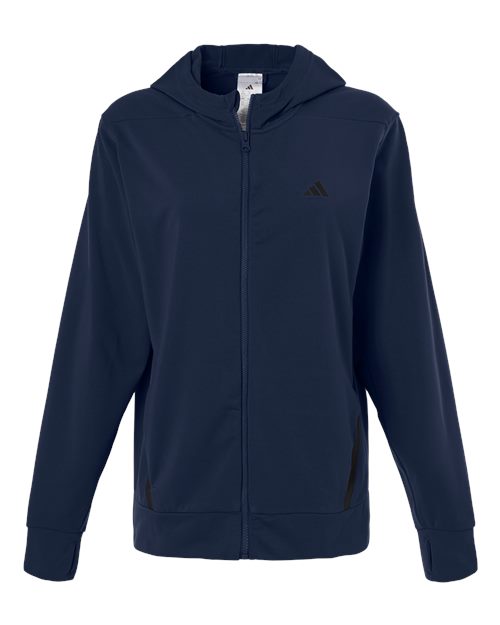 Ladies Adidas Game & Go Full-Zip Hooded Sweatshirt