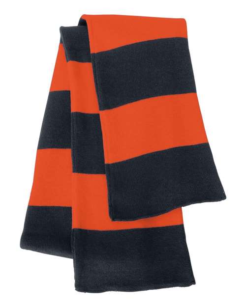 Rugby-Striped Knit Scarf (8512901644565)