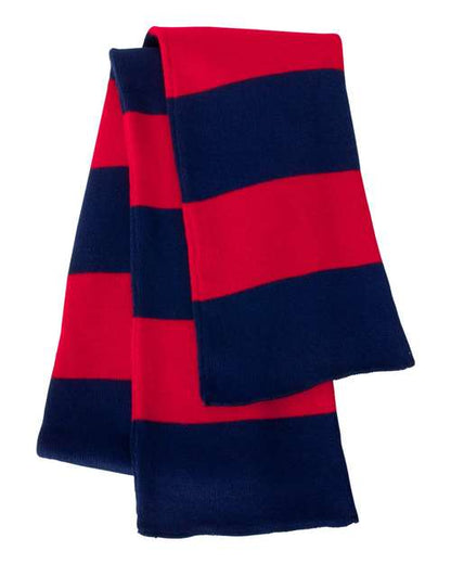 Rugby-Striped Knit Scarf (8512901644565)