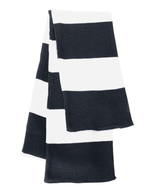 Rugby-Striped Knit Scarf (8512901644565)