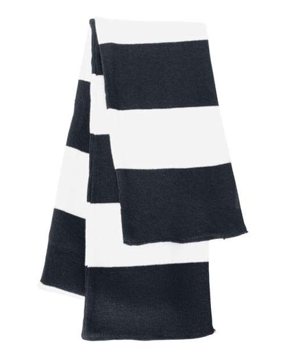 Rugby-Striped Knit Scarf (8512901644565)