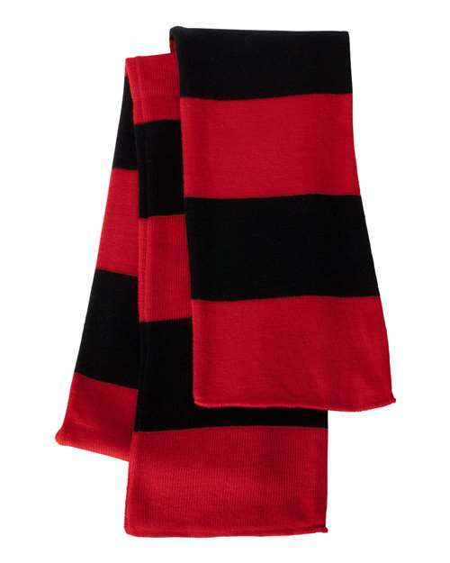 Rugby-Striped Knit Scarf (8512901644565)