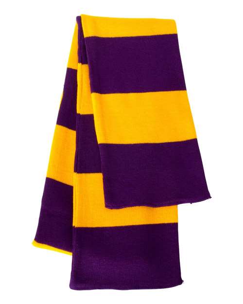 Rugby-Striped Knit Scarf (8512901644565)