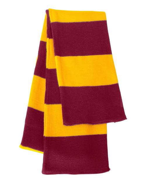 Rugby-Striped Knit Scarf (8512901644565)