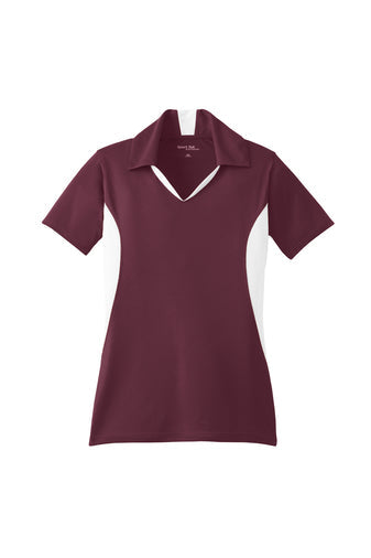 Ladies Performance Side Blocked Polo