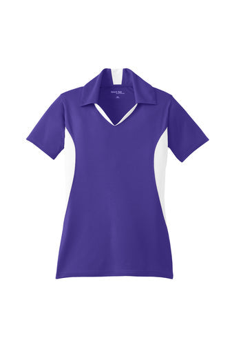 Ladies Performance Side Blocked Polo