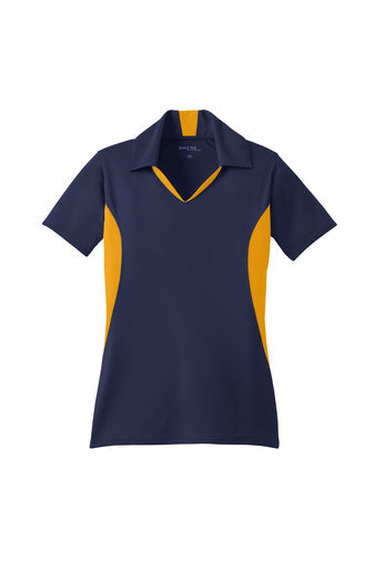 Ladies Performance Side Blocked Polo