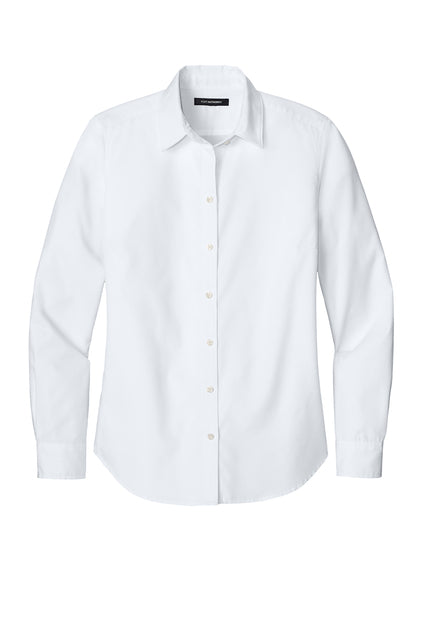 Ladies Nailhead Easy Care Long Sleeve Shirt