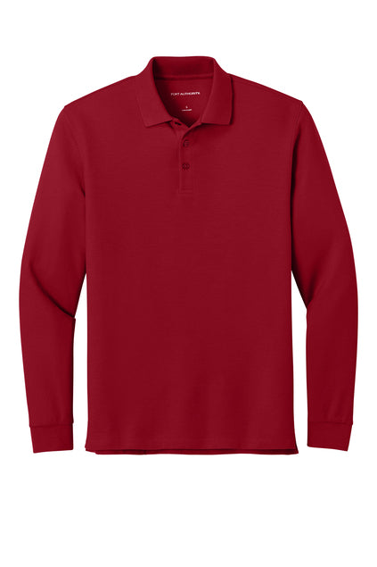 Wearever Signature Pique Long Sleeve Polo Shirt