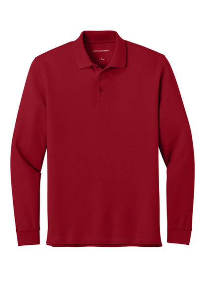 Wearever Signature Pique Long Sleeve Polo Shirt
