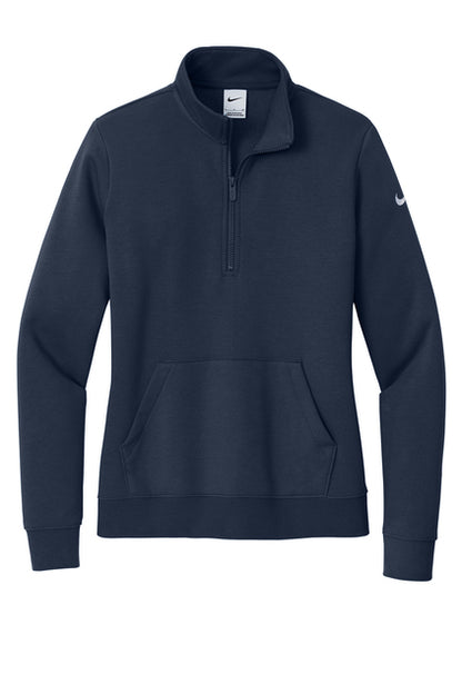 Ladies NIKE Club Fleece 1/2 Zip Sweatshirt