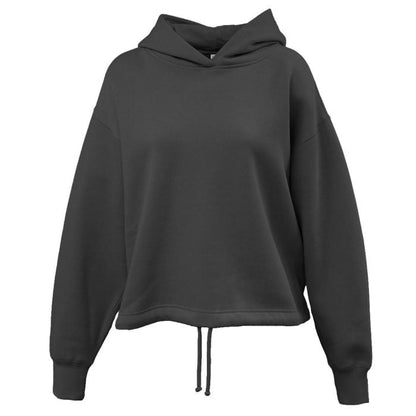 Ladies Cinch Waist Soft Sponge Hoodie