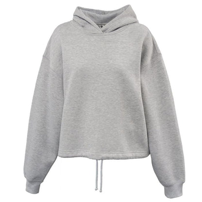 Ladies Cinch Waist Soft Sponge Hoodie