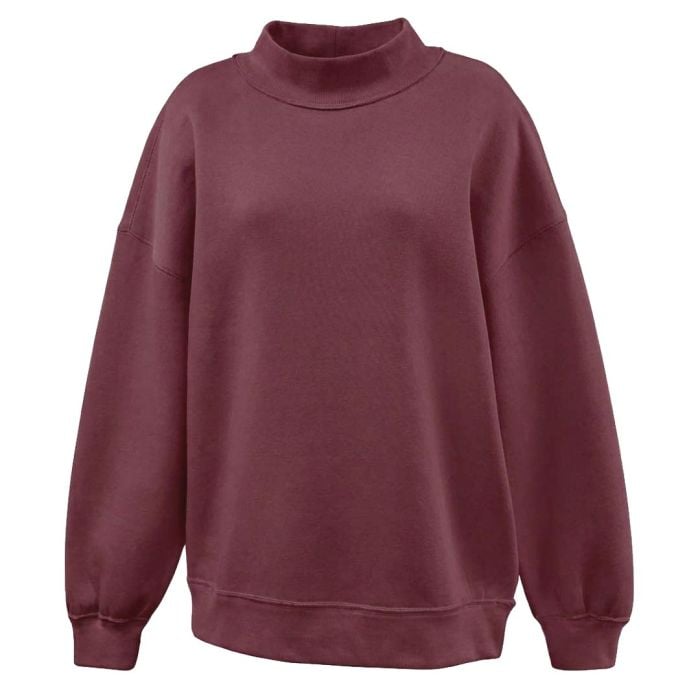 Girls/Ladies Soft Sponge Juliet Mockneck Sweatshirt