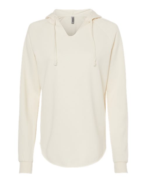 Ladies Wave Wash Hooded Sweatshirt