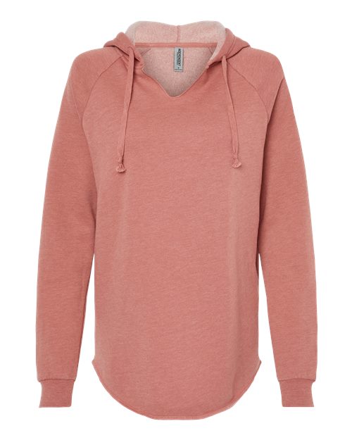 Ladies Wave Wash Hooded Sweatshirt