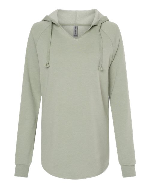 Ladies Wave Wash Hooded Sweatshirt