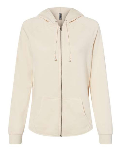 Ladies Wave Wash Full-Zip Hooded Sweatshirt