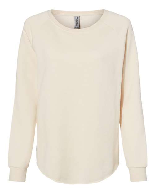 Ladies Wave Wash Crewneck Sweatshirt