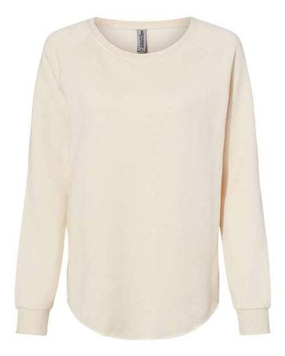 Ladies Wave Wash Crewneck Sweatshirt