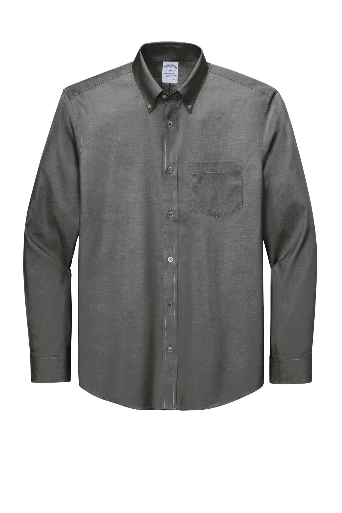 Wrinkle-Free Stretch Pinpoint Long Sleeve Shirt
