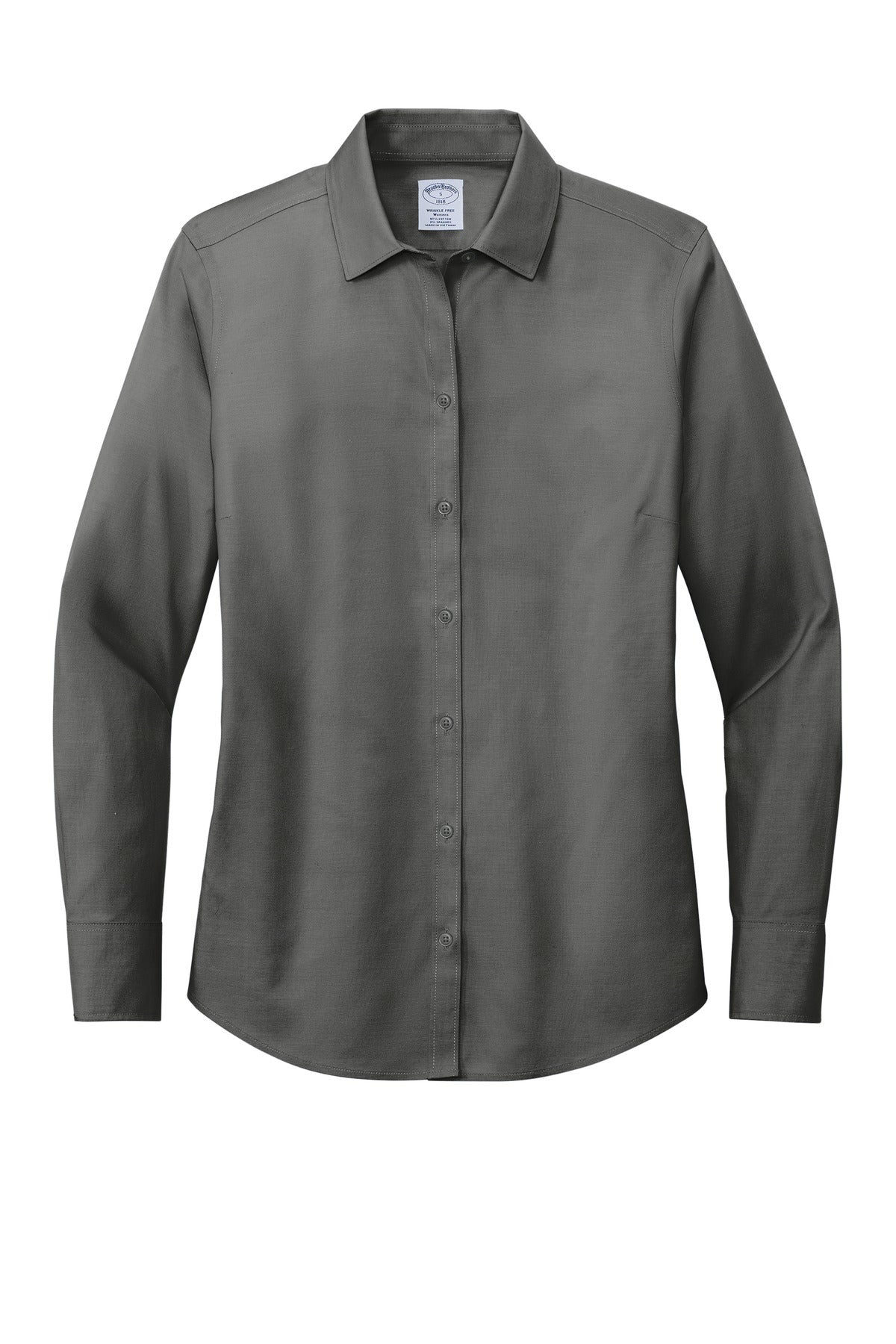 Ladies Wrinkle-Free Stretch Pinpoint Long Sleeve Shirt