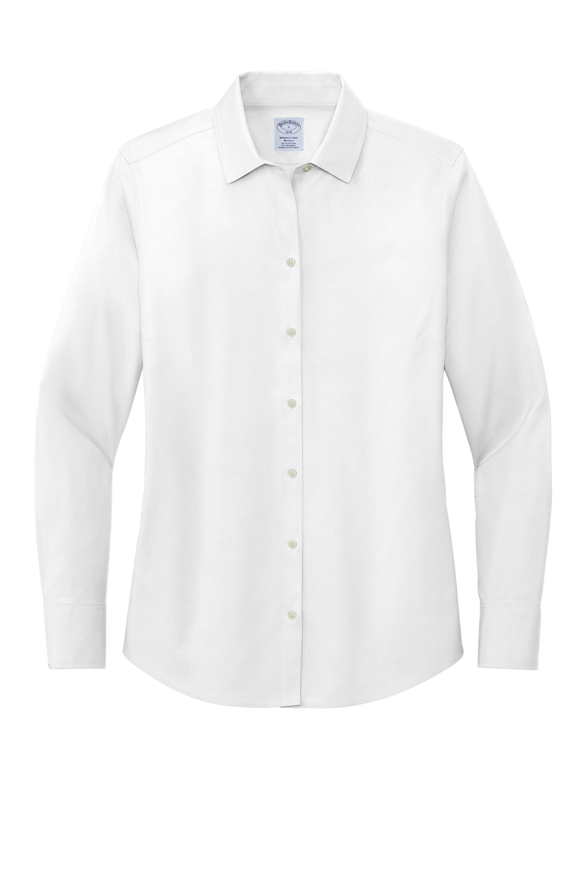 Ladies Wrinkle-Free Stretch Pinpoint Long Sleeve Shirt