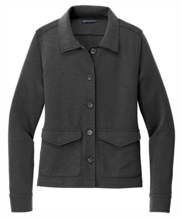 Ladies Mid-Layer Stretch Button Jacket