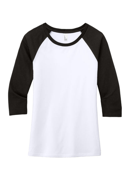 Ladies Tri-Blend 3/4 Sleeve Raglan Tee