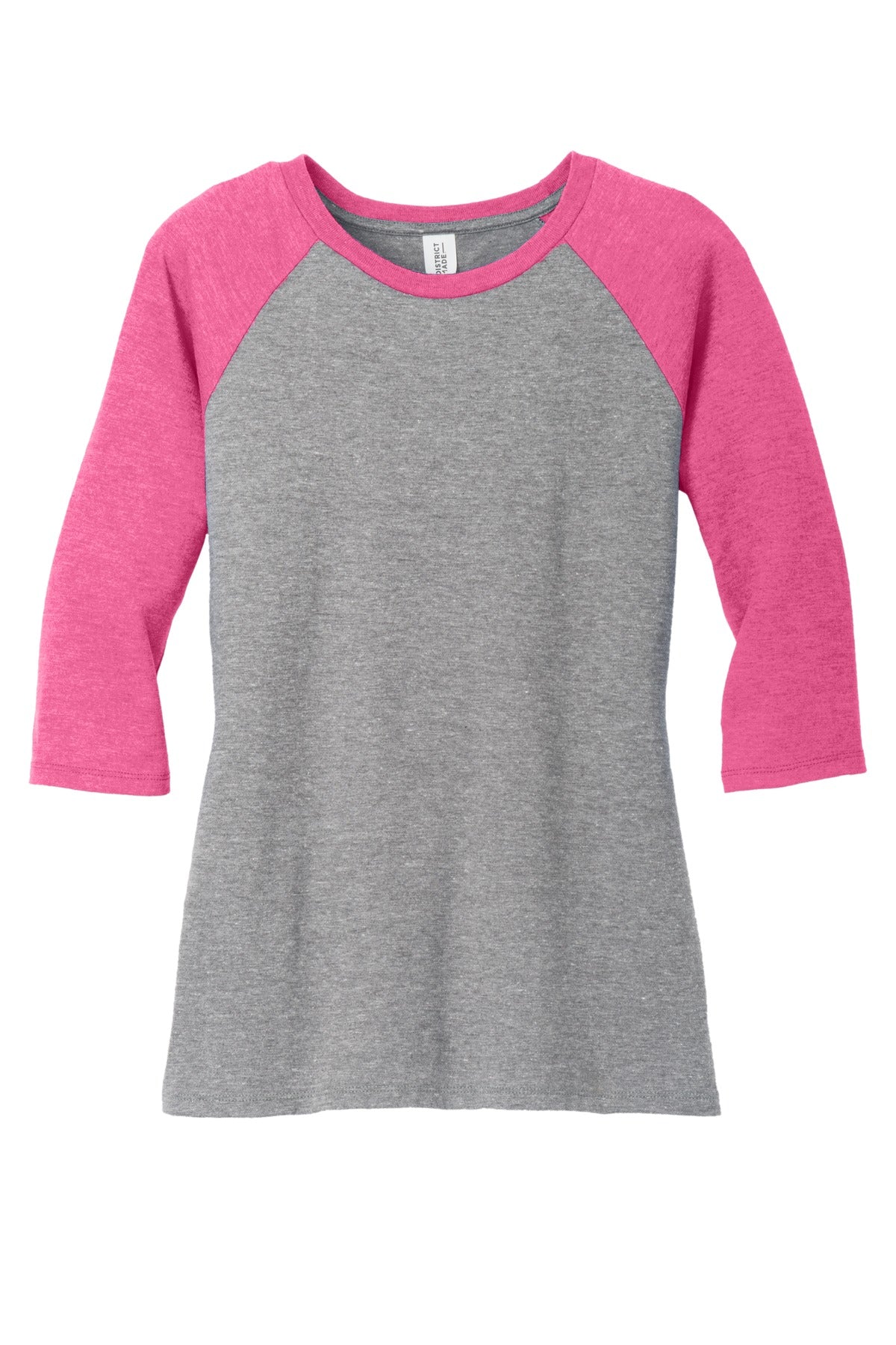 Ladies Tri-Blend 3/4 Sleeve Raglan Tee