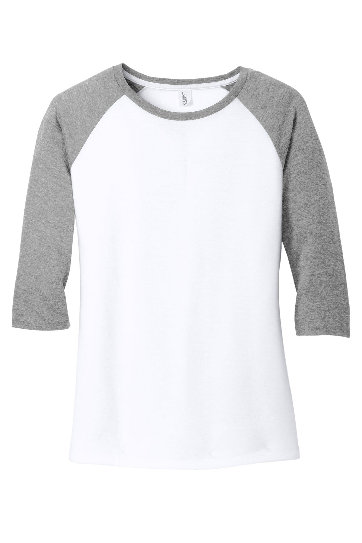 Ladies Tri-Blend 3/4 Sleeve Raglan Tee