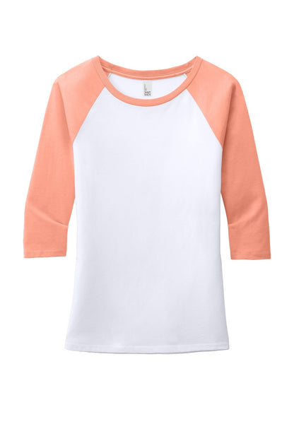 Ladies Tri-Blend 3/4 Sleeve Raglan Tee