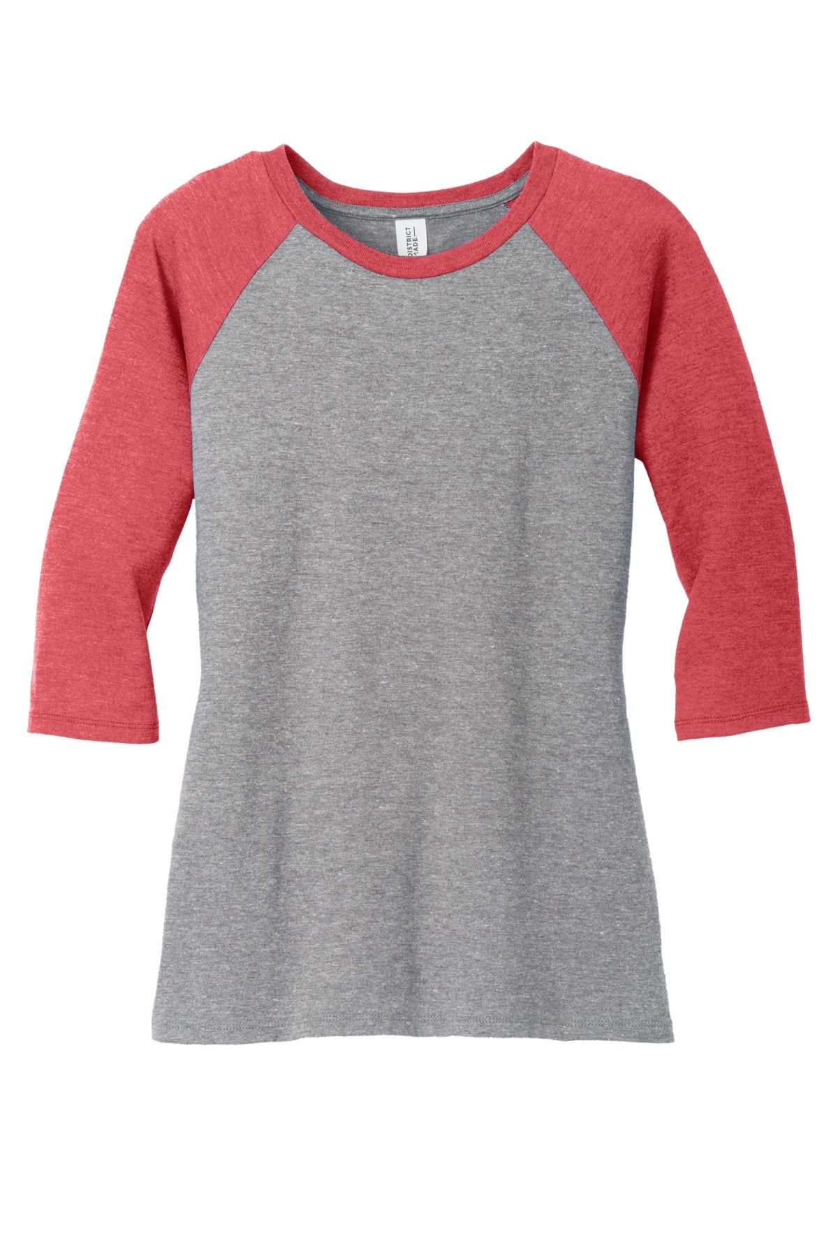Ladies Tri-Blend 3/4 Sleeve Raglan Tee