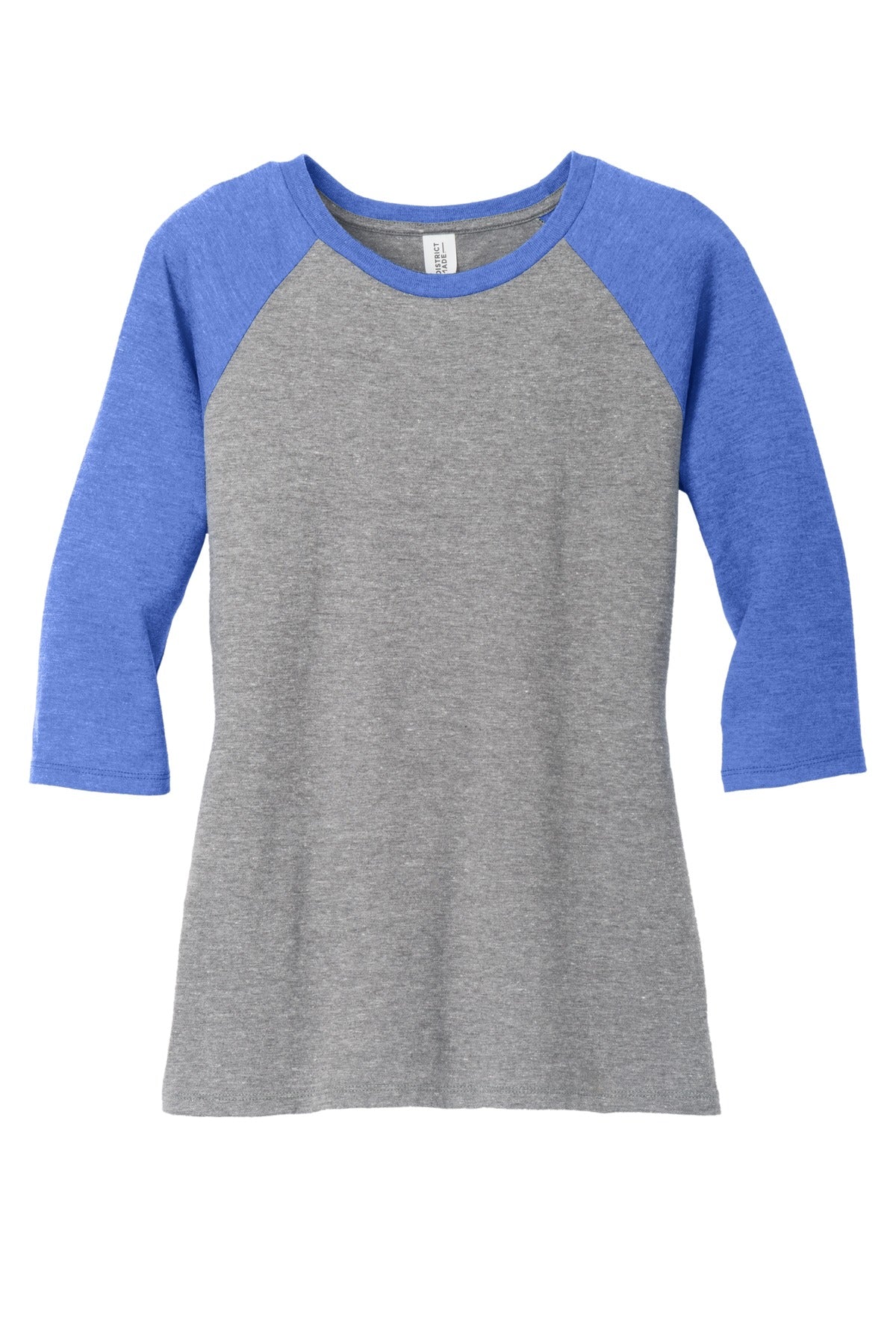 Ladies Tri-Blend 3/4 Sleeve Raglan Tee