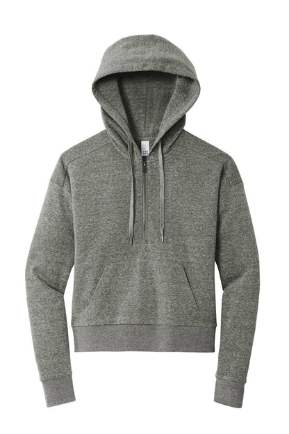 Ladie Perfect Tri-Blend Fleece Lightweight 1/2 Zip Pullover