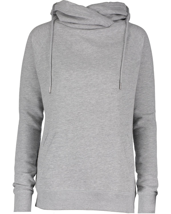 Ladies Funnel Neck Hooded Sweatshirt