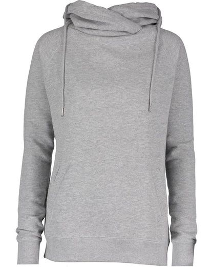 Ladies Funnel Neck Hooded Sweatshirt