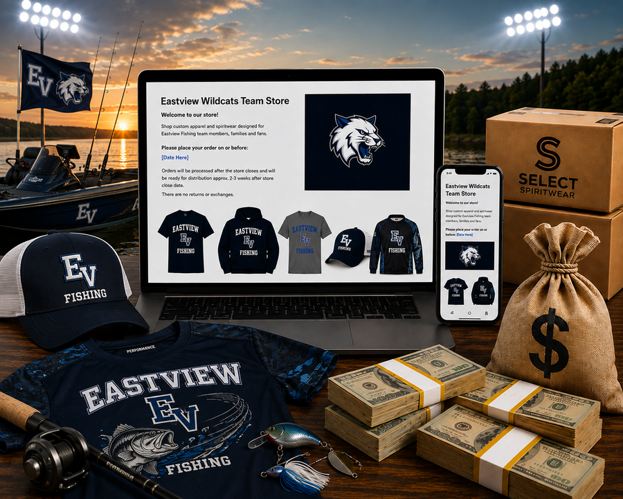 Basketball team fundraising with custom apparel