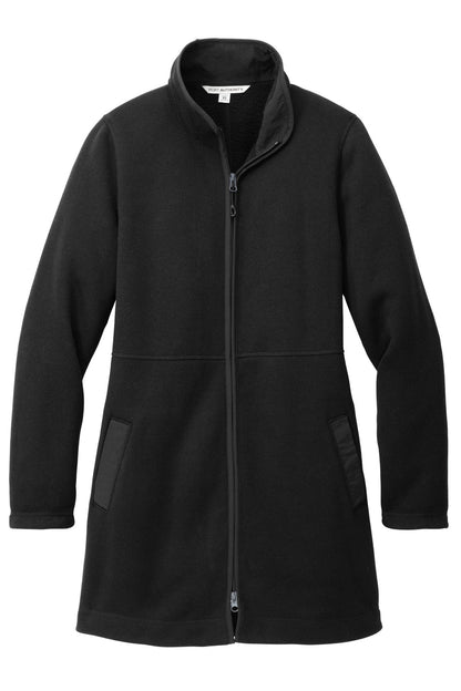 Ladies Arc Sweater Fleece Long Jacket